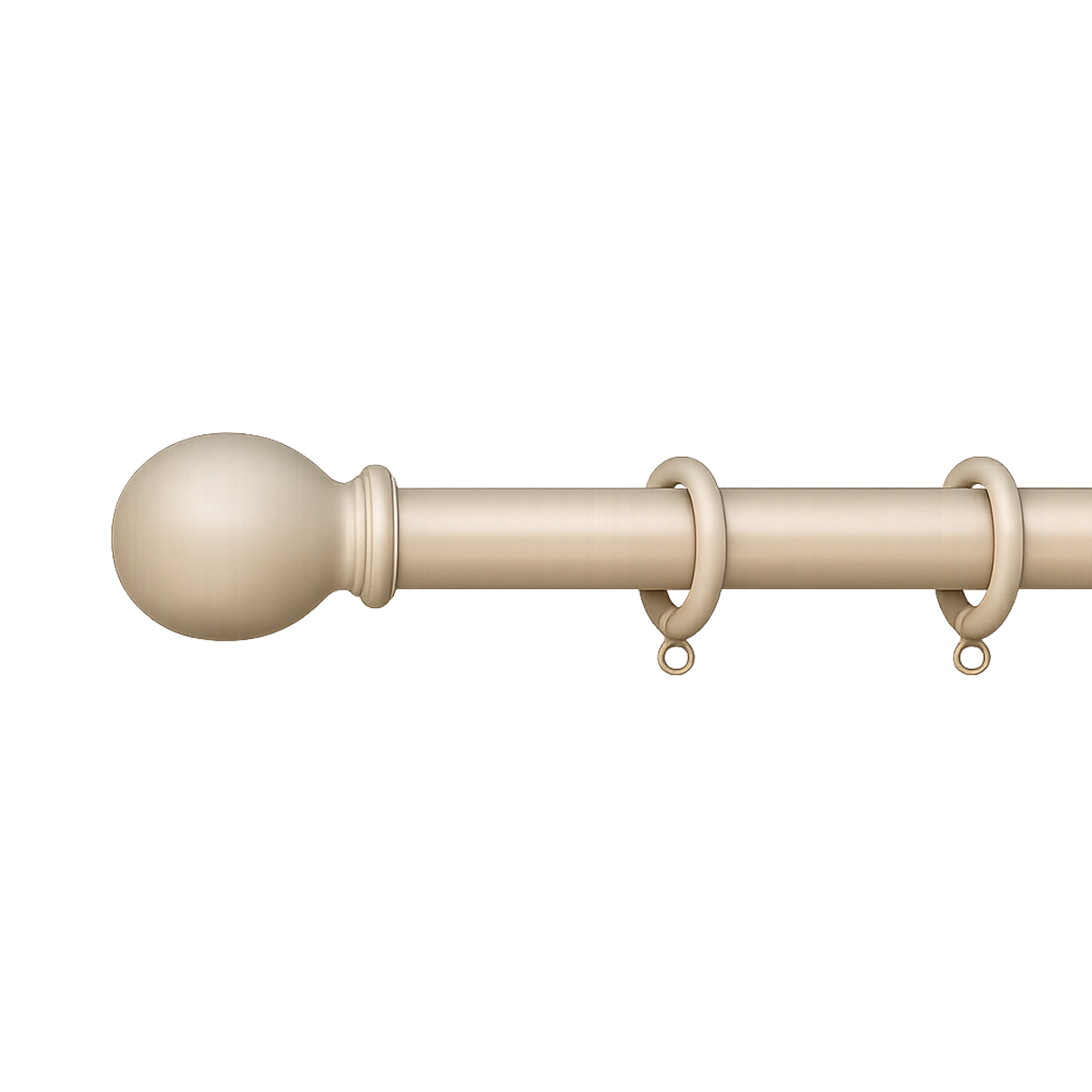 28mm Natur Grey Wooden Curtain Pole