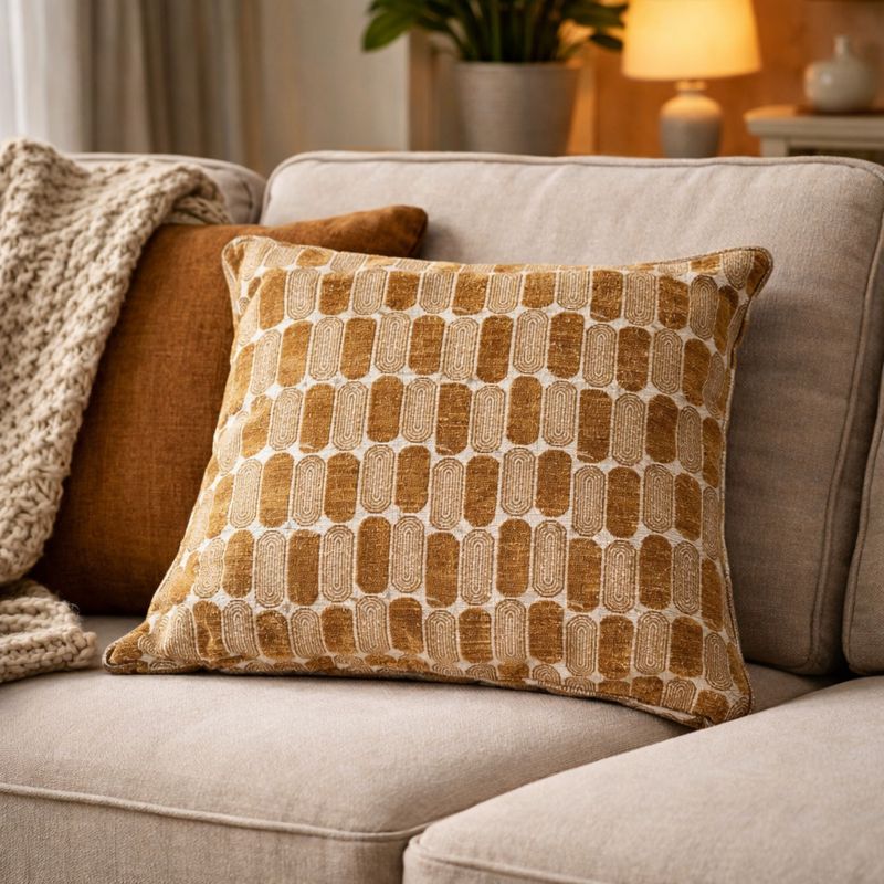 Gracie Terracotta Filled Cushion