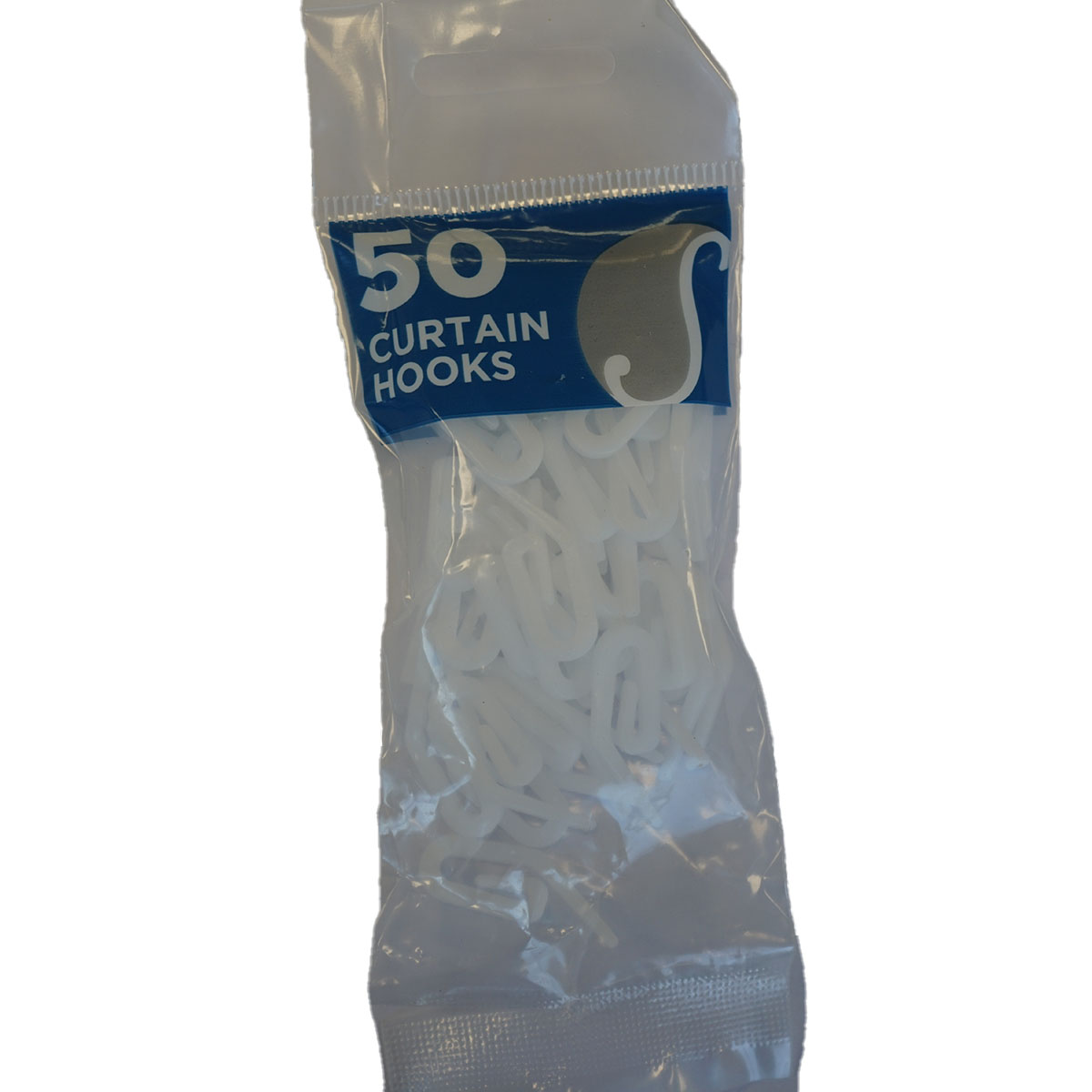 Curtain Hook White 50pk