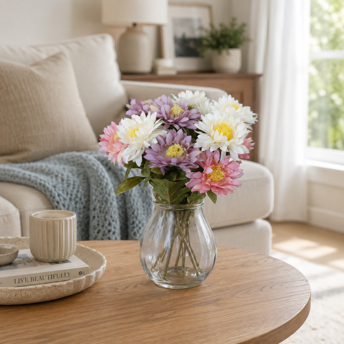 Daisies in a Glass Vase