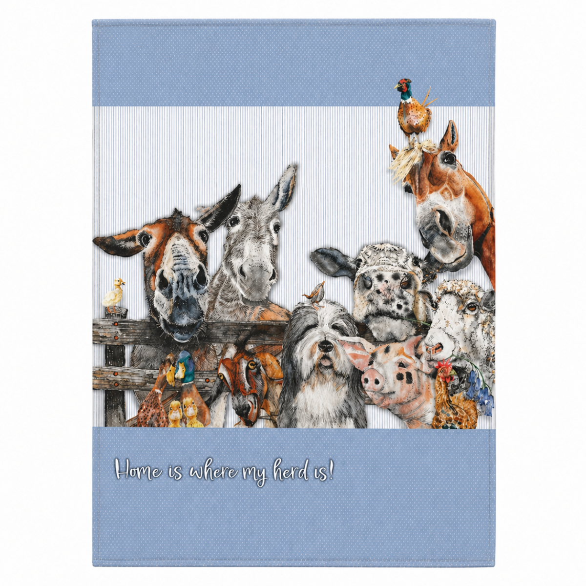Farmyard Tea Towel
