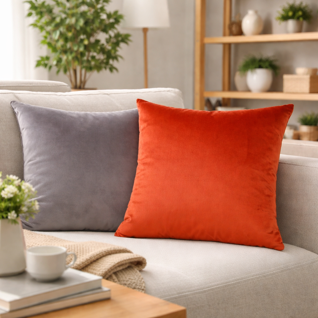 Kate Burnt Orange Filled Cushion