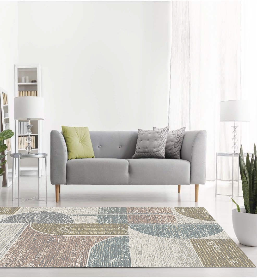 Amara Modern Blue Washable Rug
