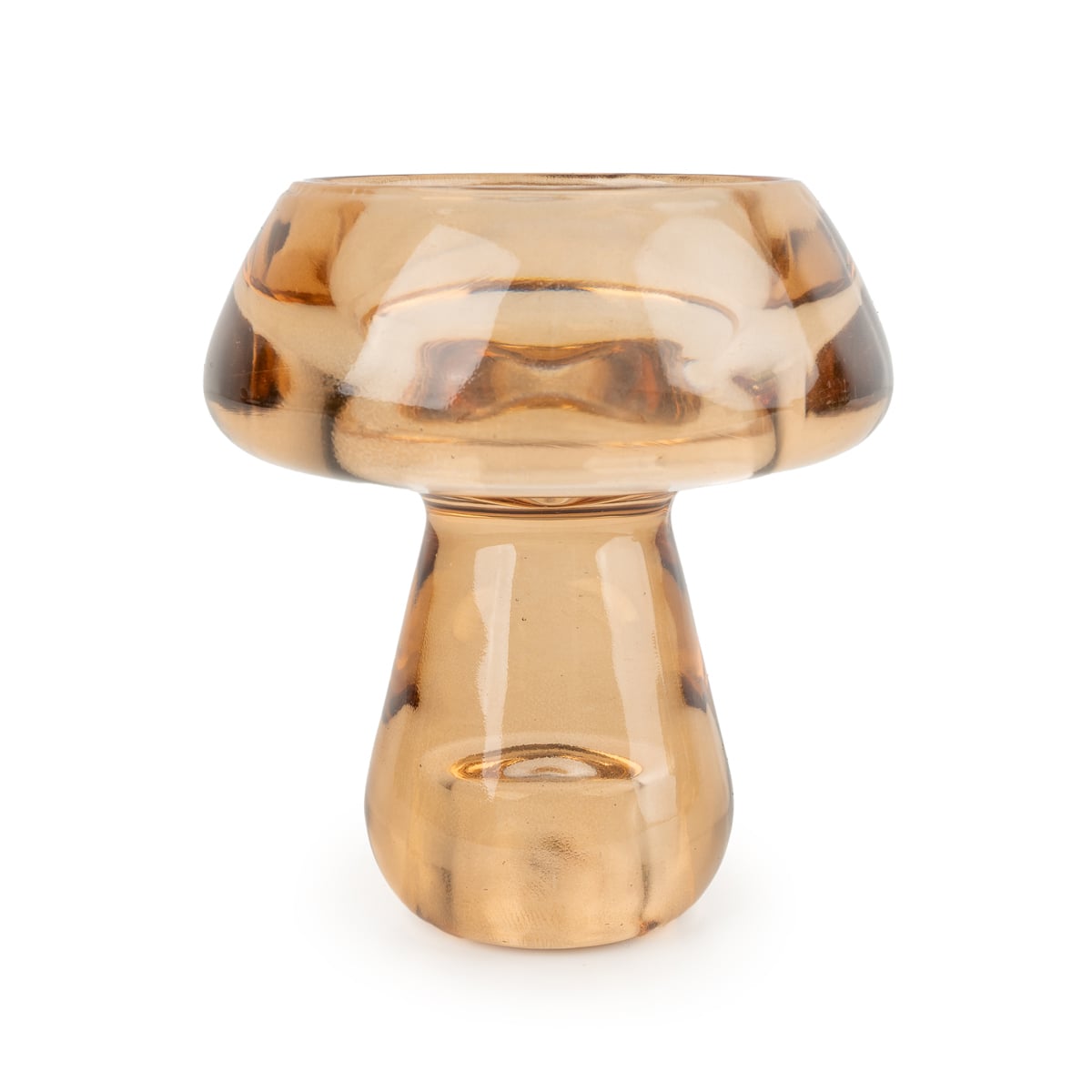 Amber Mushroom Tealight Holder