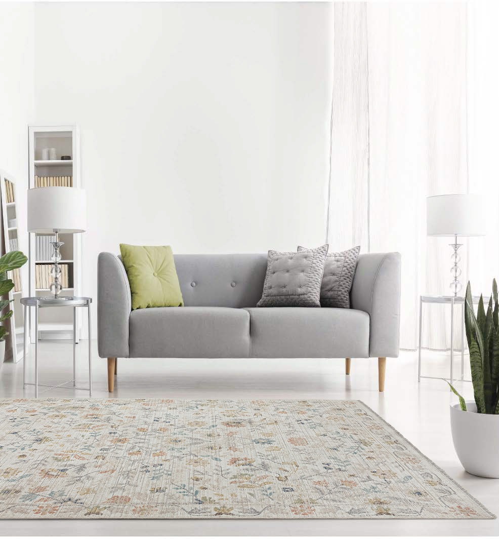 Amelia Modern Natural Washable Rug