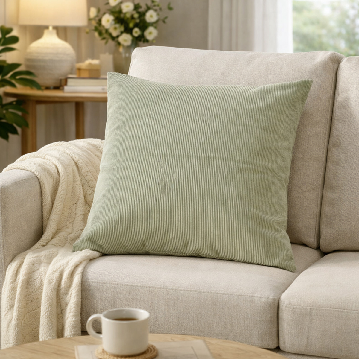 Annie Green Filled Cushion 60x60cm