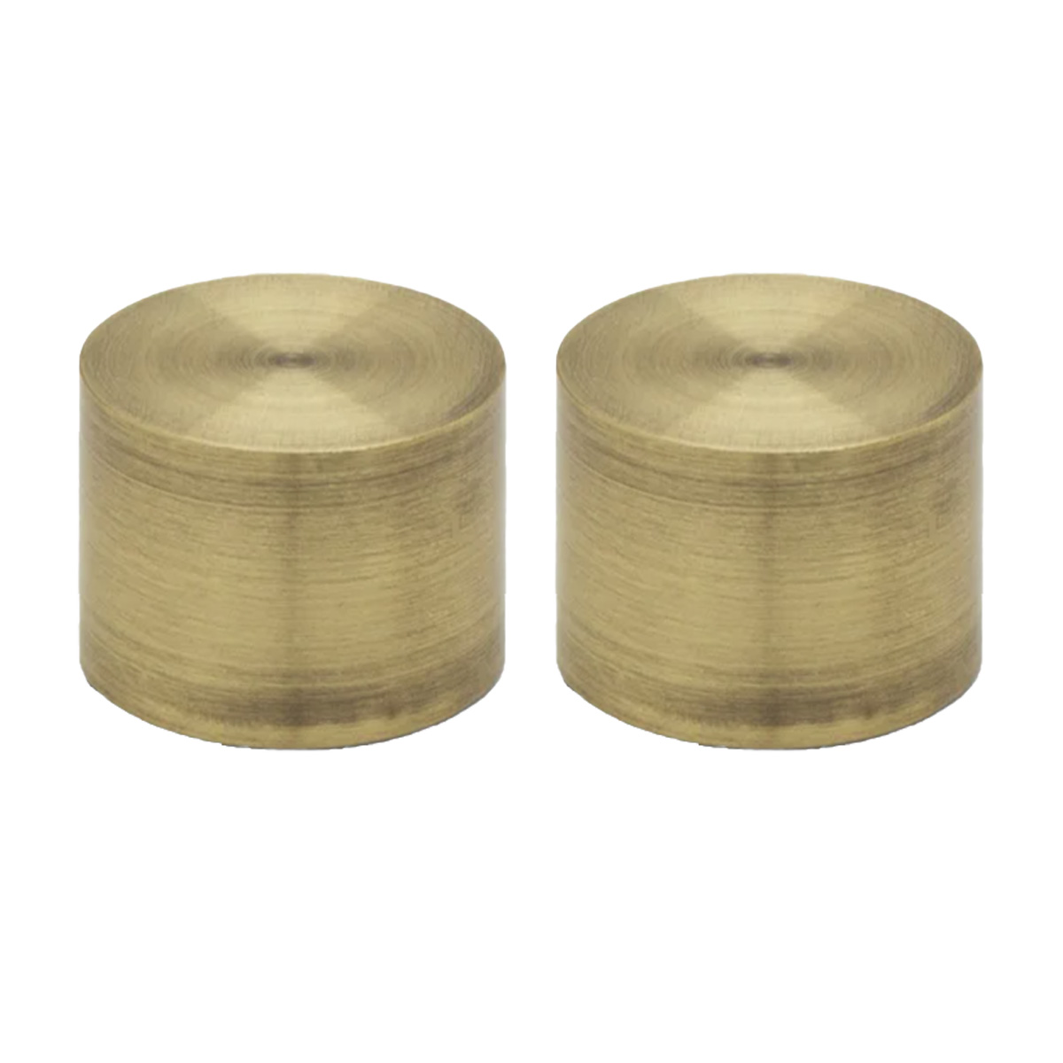 28mm Finial Antique Brass Pair