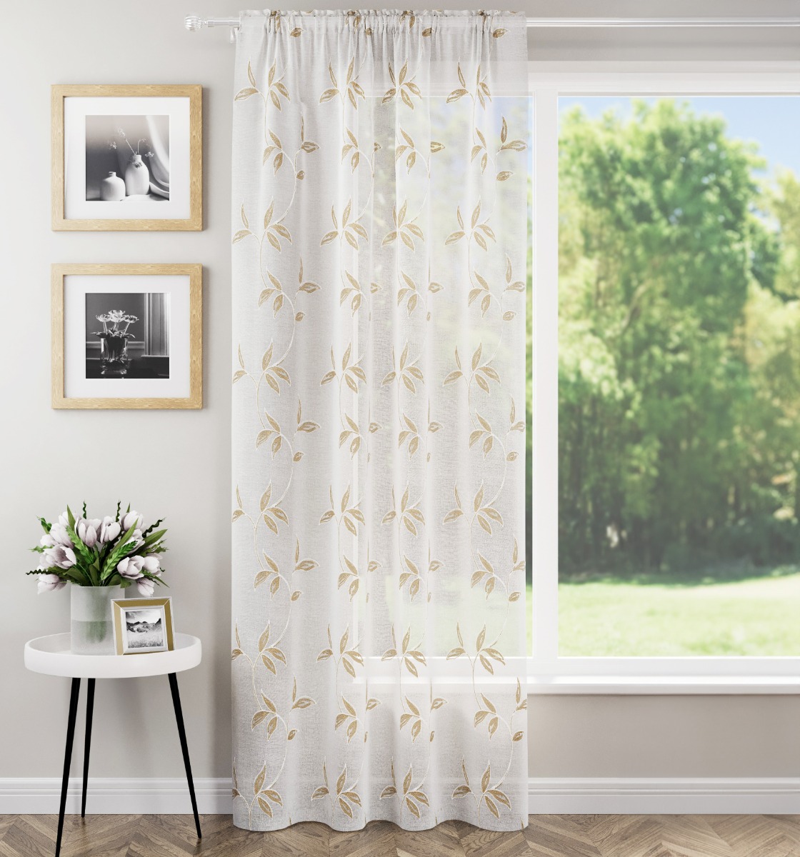 Aurora Natural Voile Panel