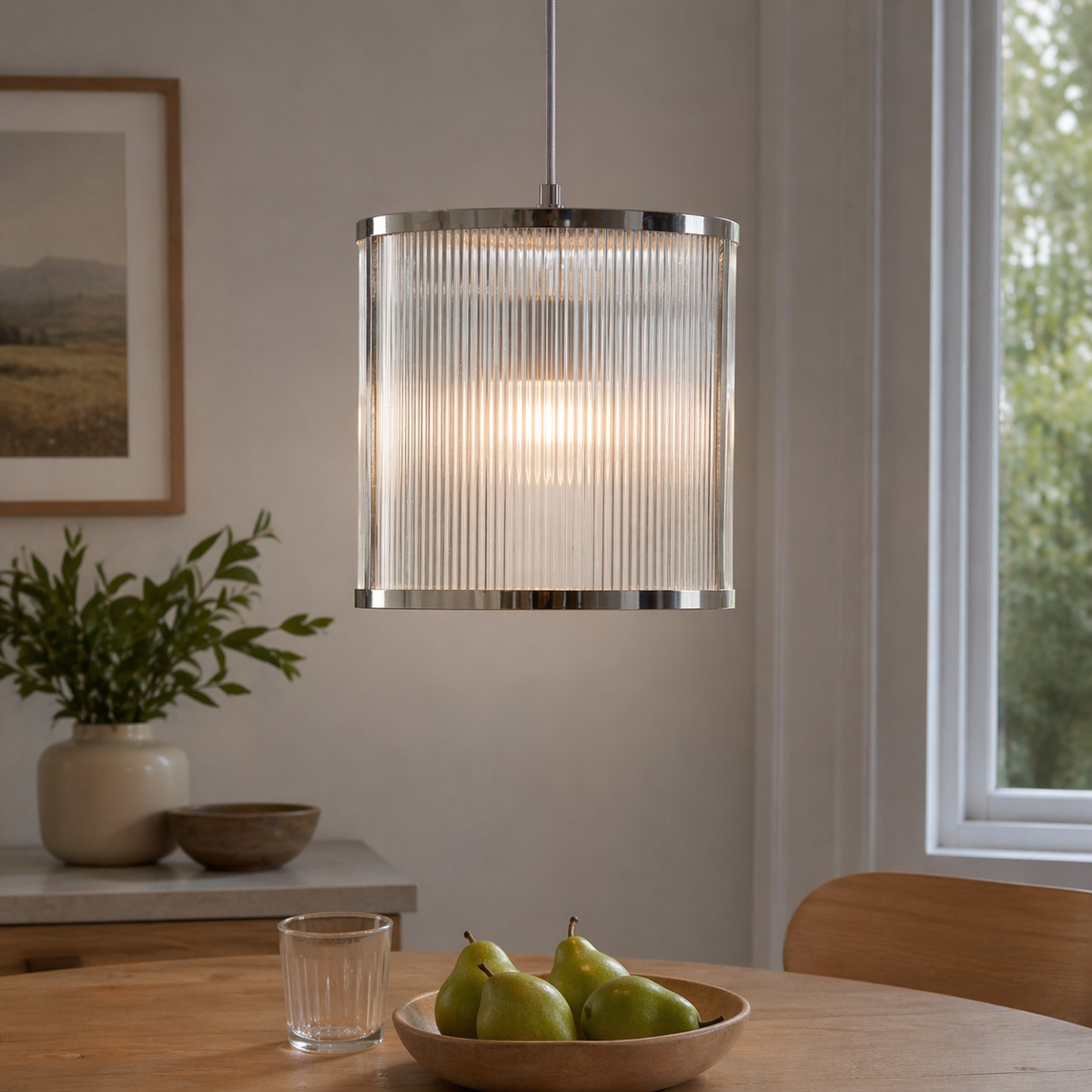 Ava Chrome Pendant