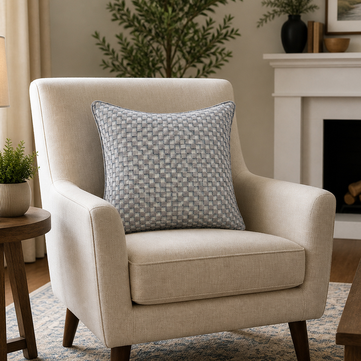 Avignon Silver Cushion Cover