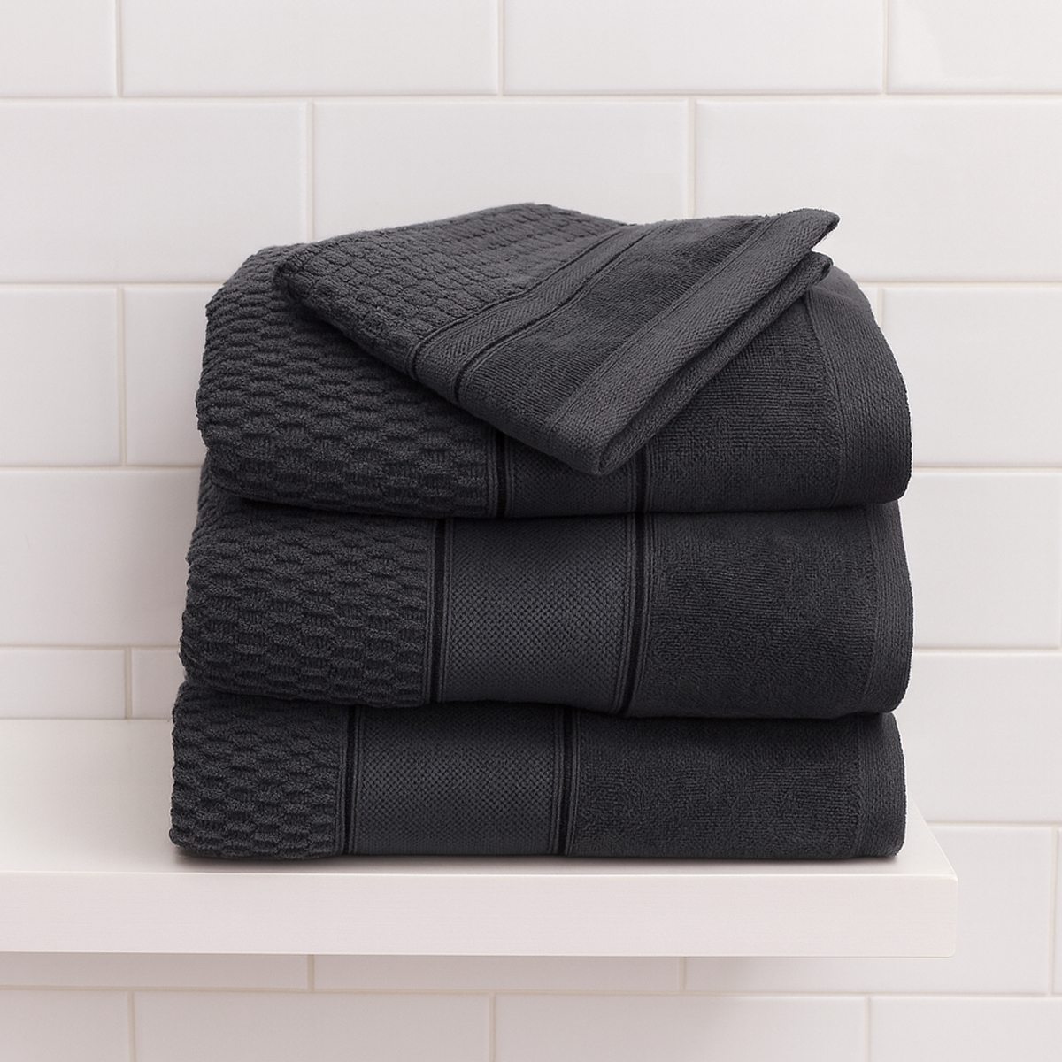 Balmoral Luxury Sheared Velour Slate Towel Range