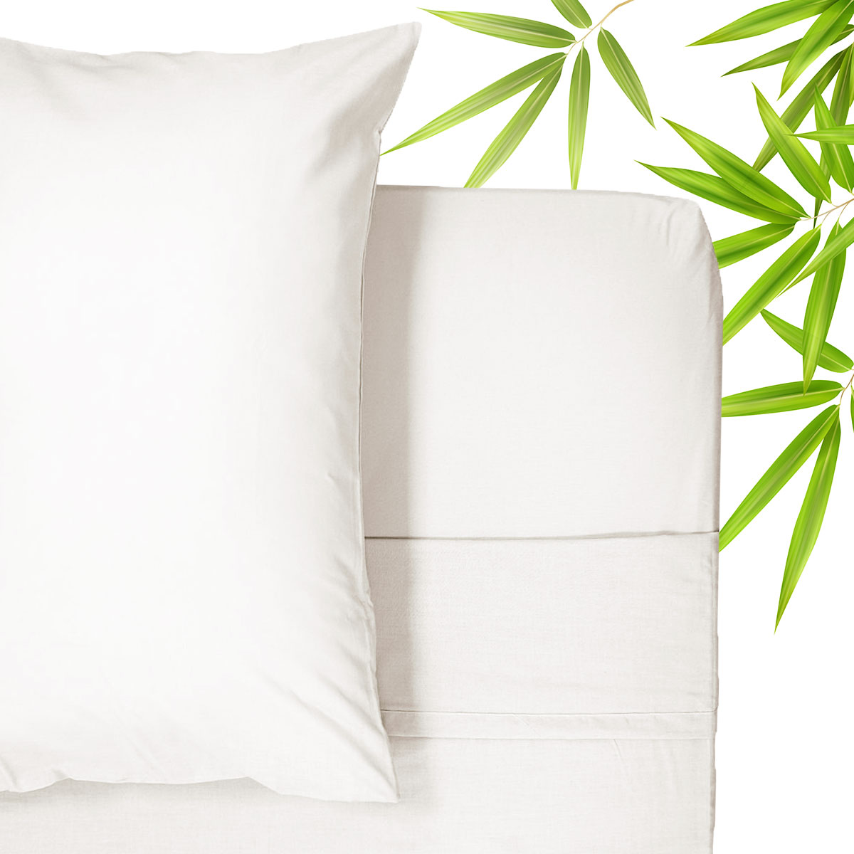 Bamboo Cotton Cream Fitted Sheet 30cm | 12inch