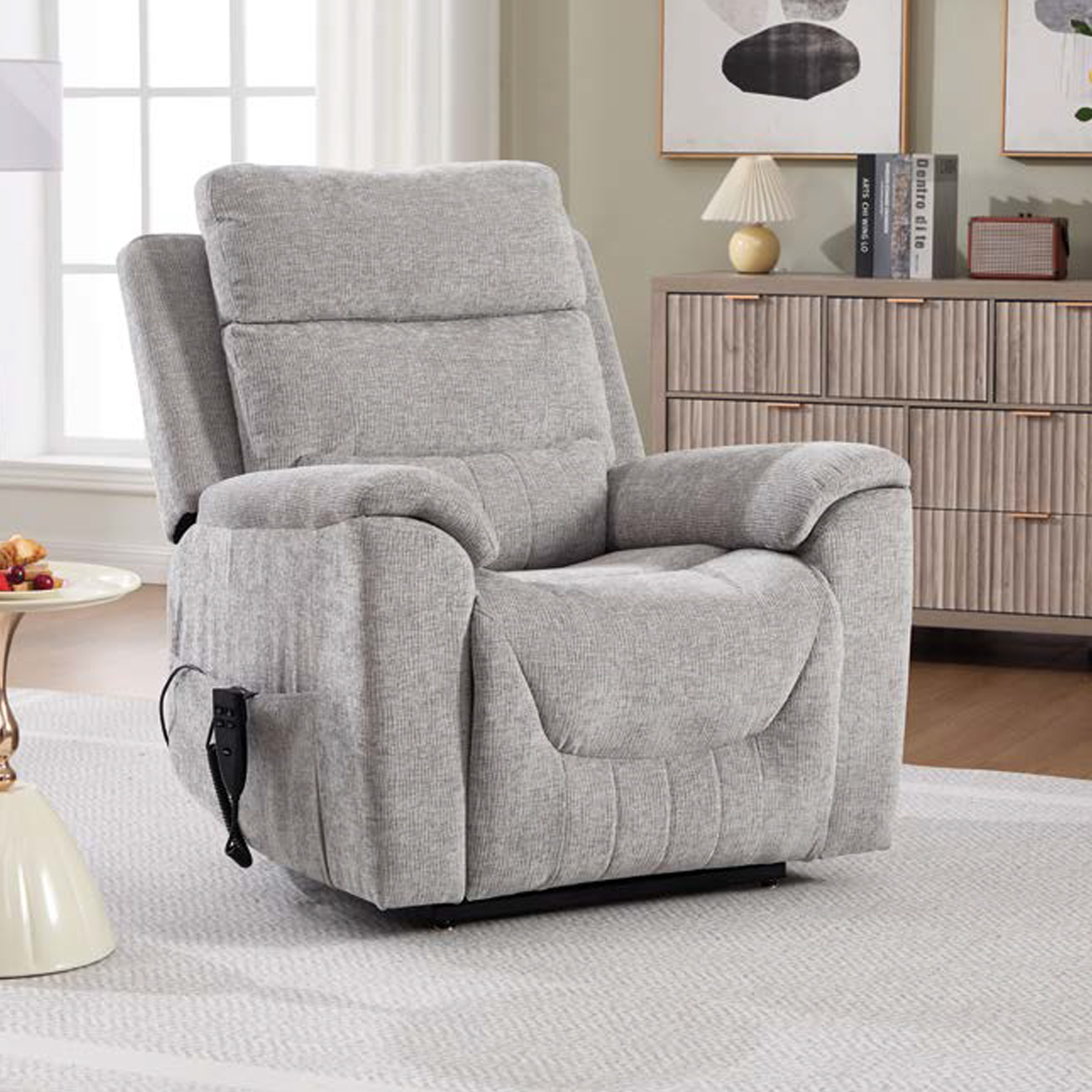 Bexley Grey Electric Recliner Lift and Tilt Chair