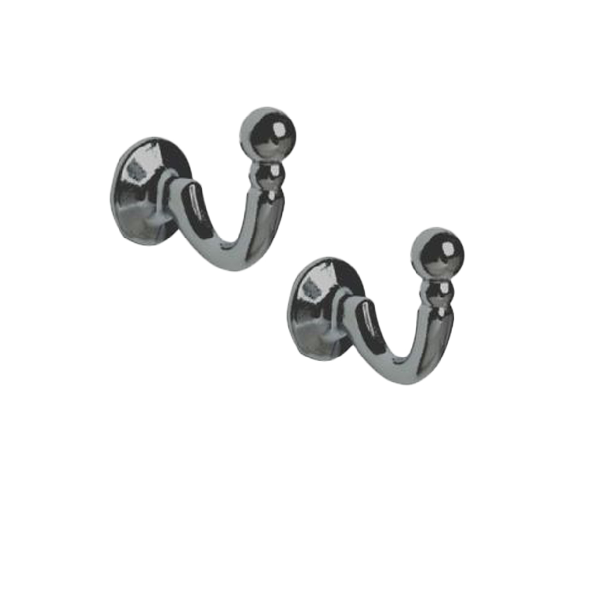 Black Nickel Ball Hook Pair