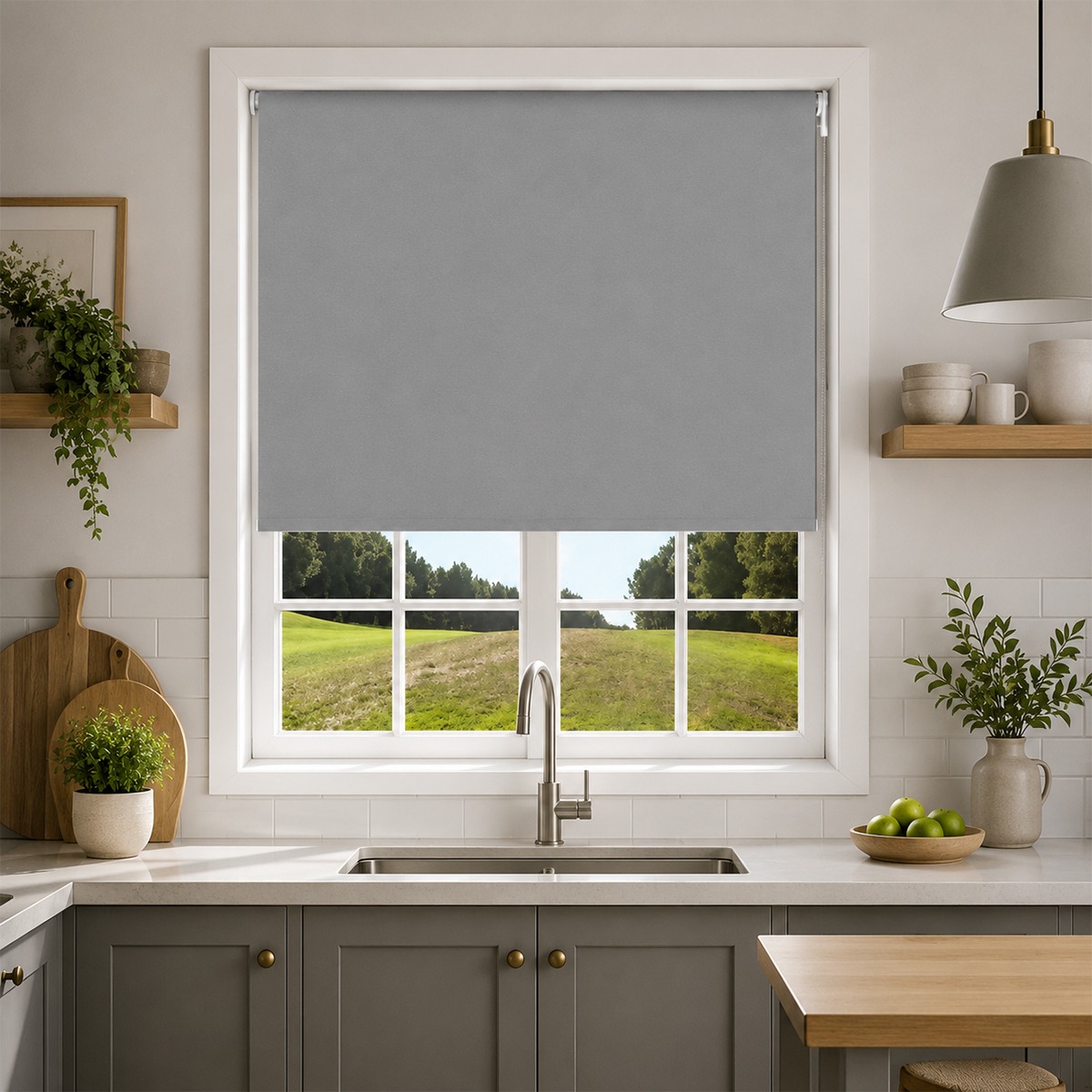 Blackout Grey Roller Blind