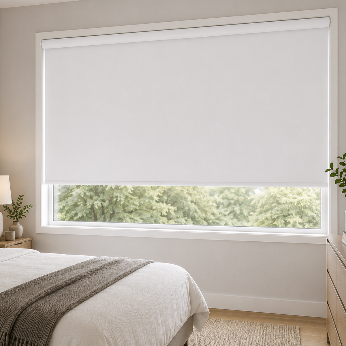 Blackout White Roller Blind