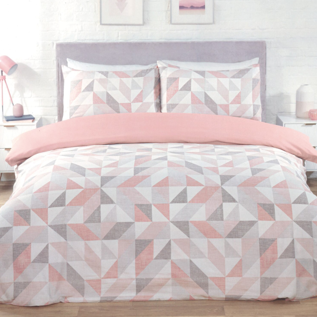 Kenzo Blush Cotton Rich Duvet Cover Set