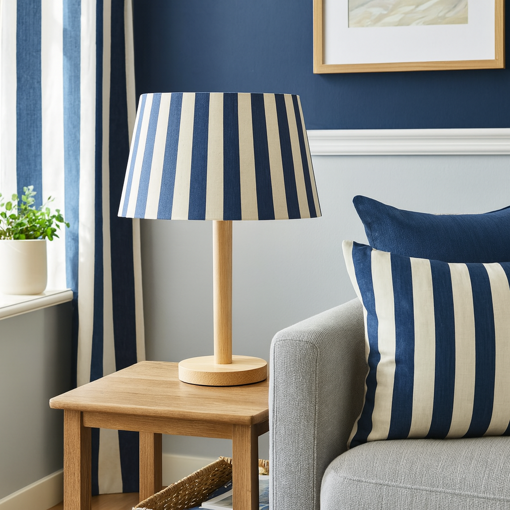 Brighton Navy Table Lamp