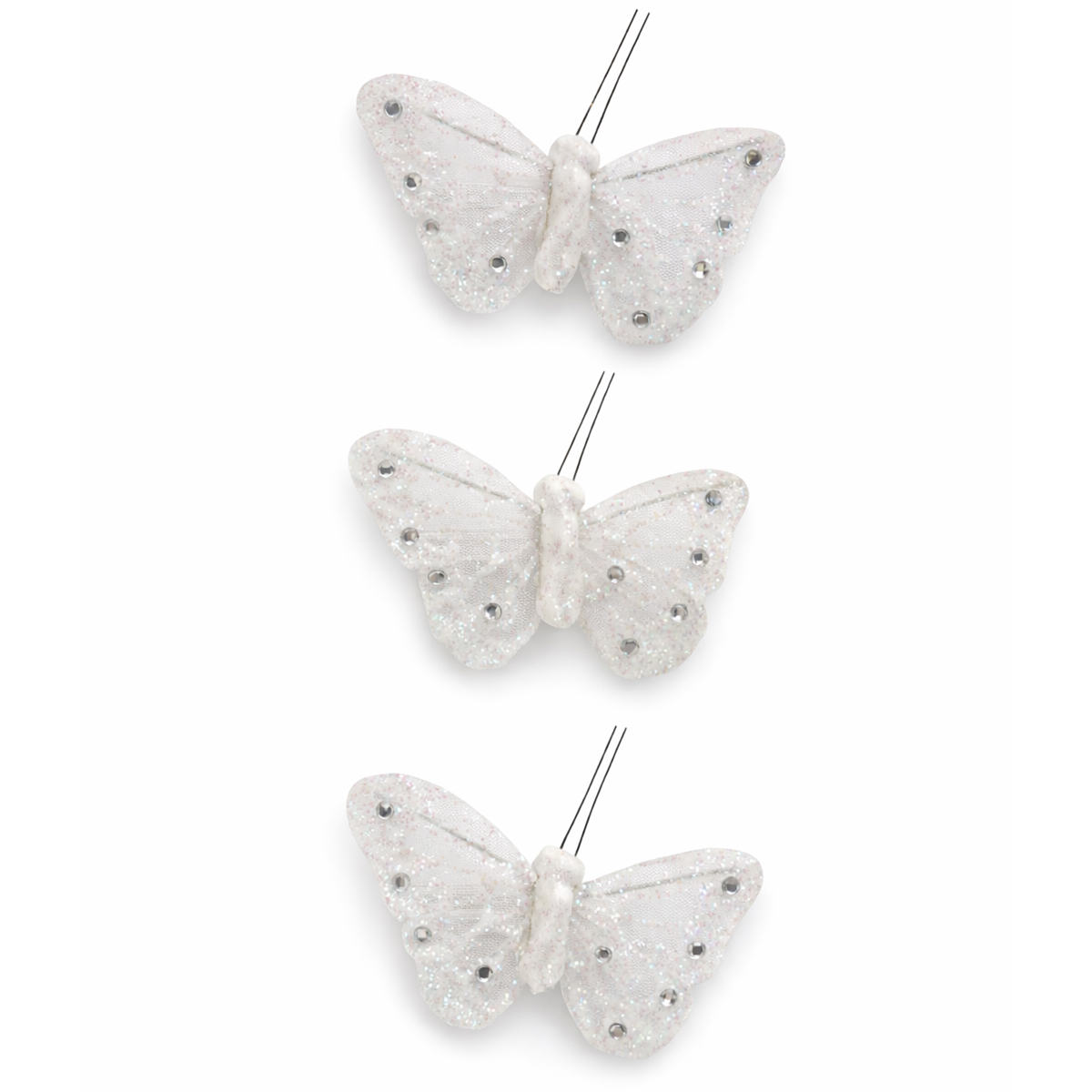 Butterfly Magnet White 3 Pack