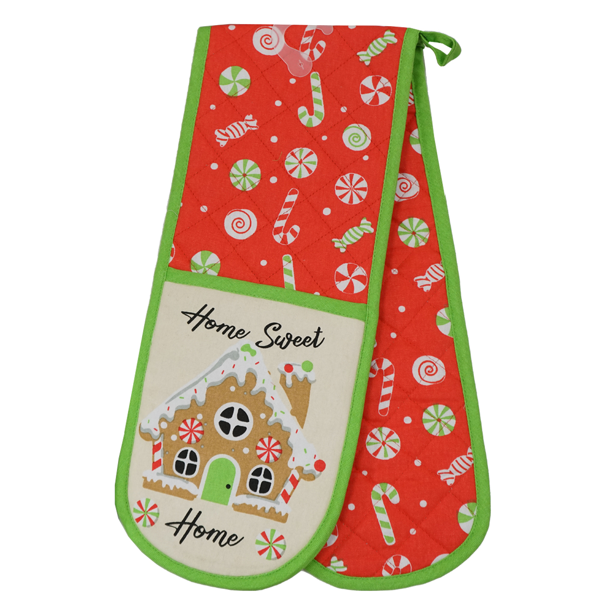 Candy Cane Red Double Oven Glove