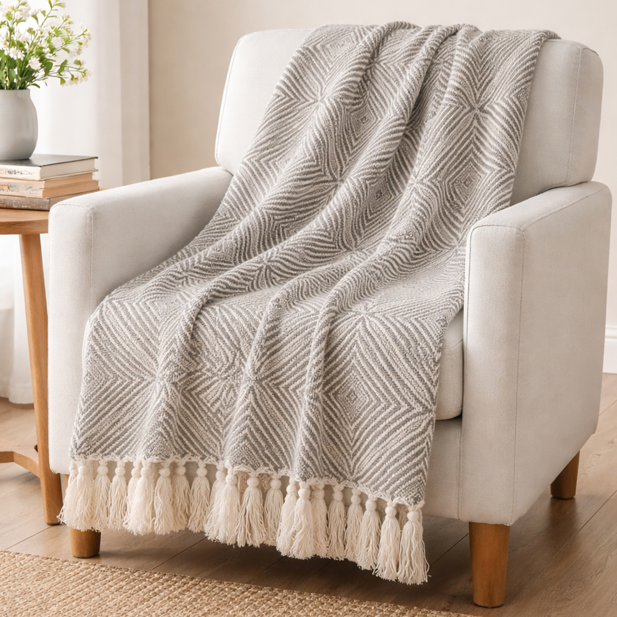 Carter Grey Throw 130x160cm