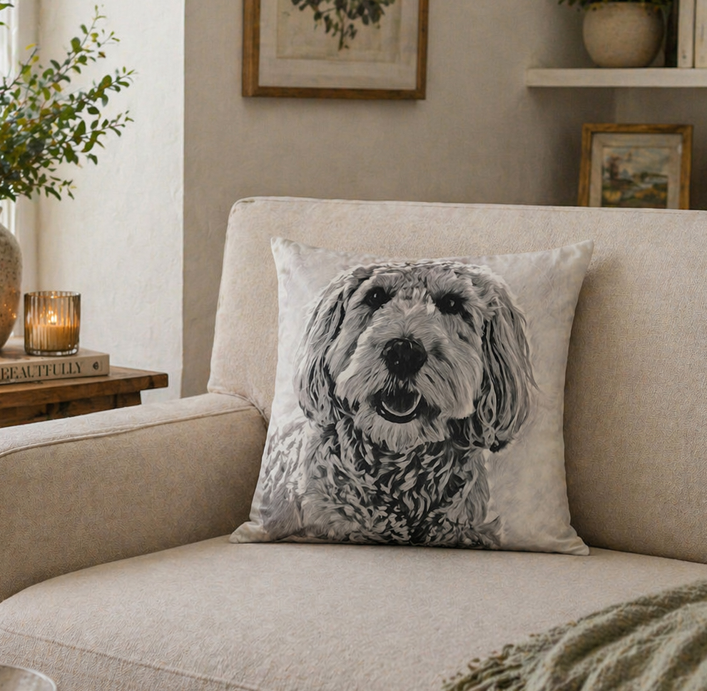 Charlie Grey Cushion Cover