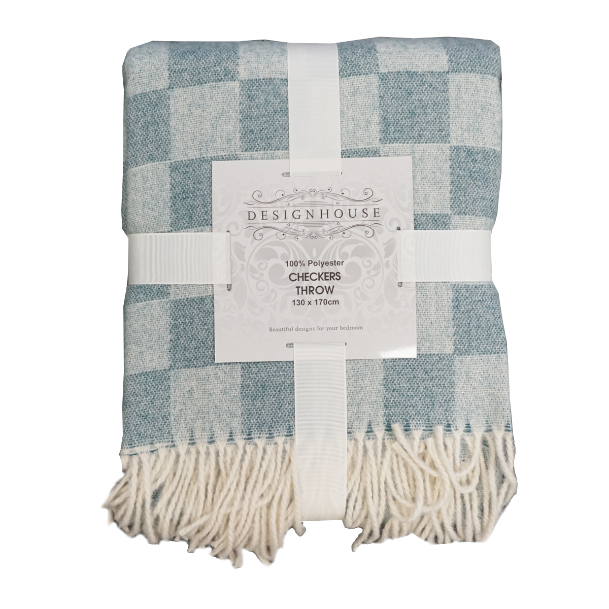 Checkers Blue Throw 130x170cm