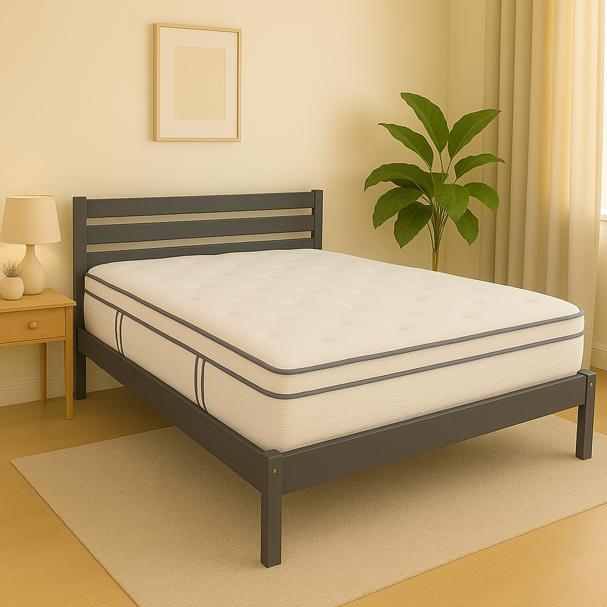 Chicago Dark Grey Bed Frame
