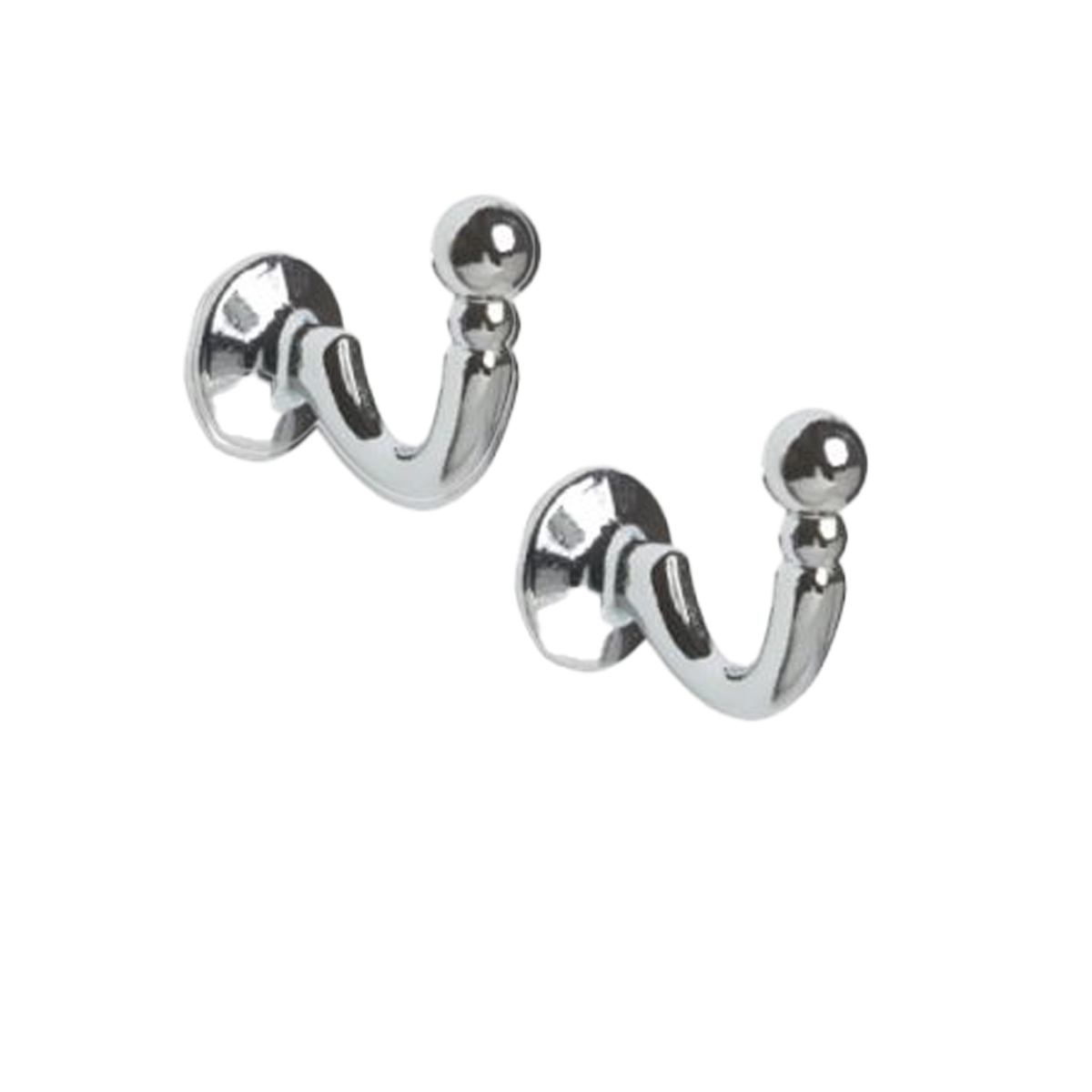 Chrome Ball Hook Pair
