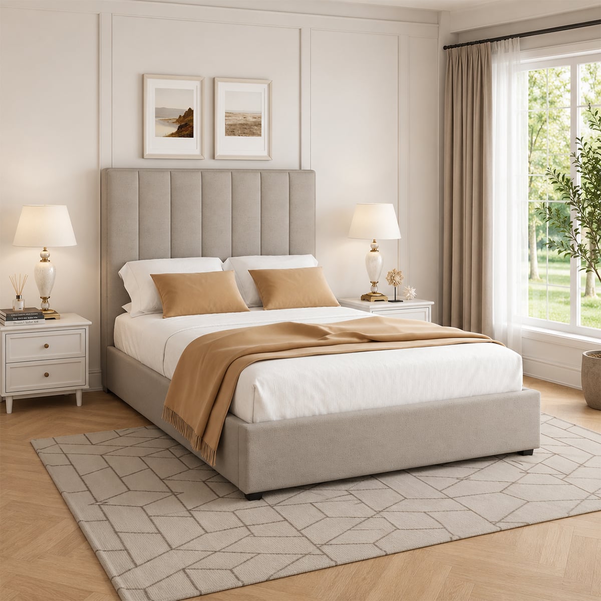 Clara Natural Gas Lift Bedframe