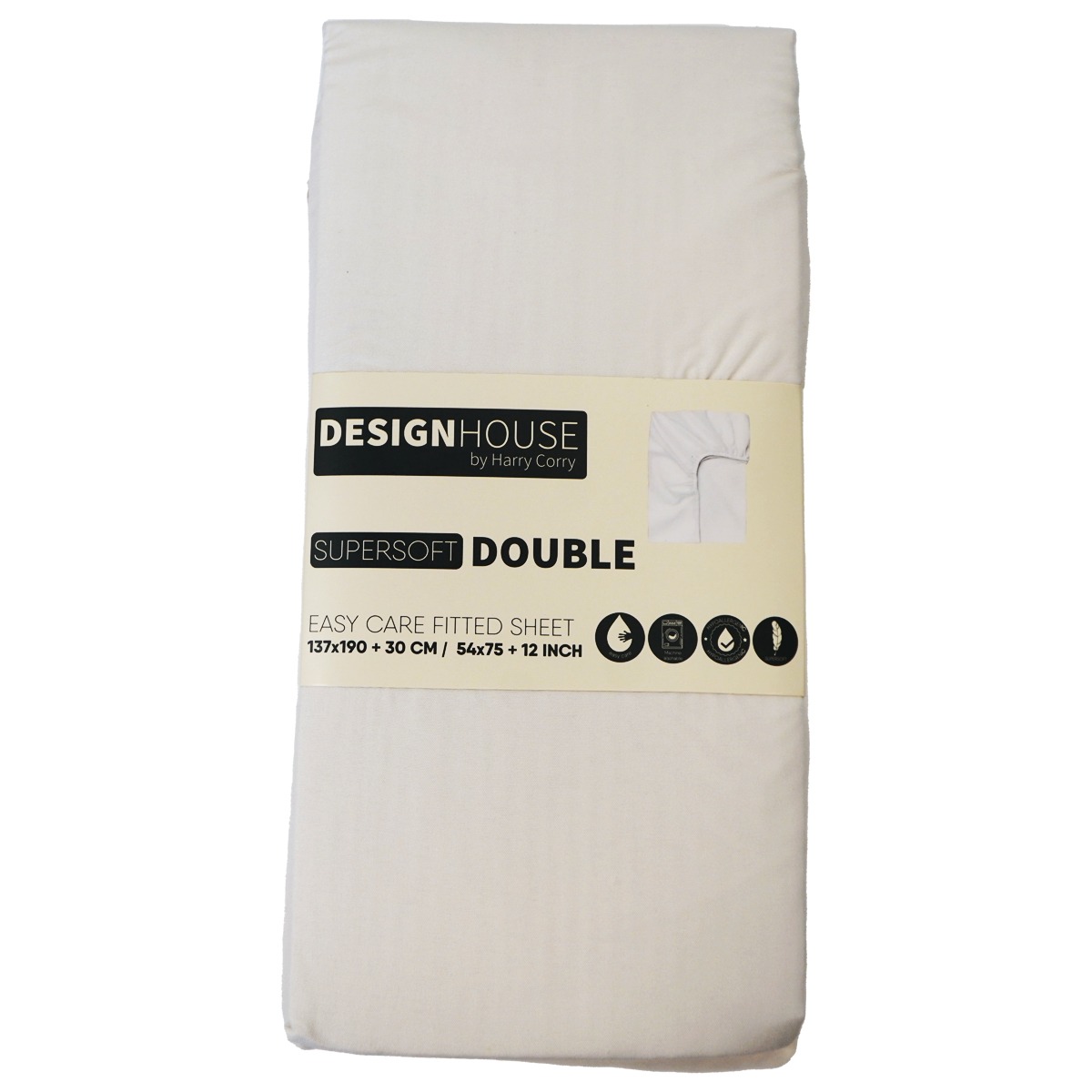 Supersoft Easy Care Cream Brushed Polyester Sheet Range