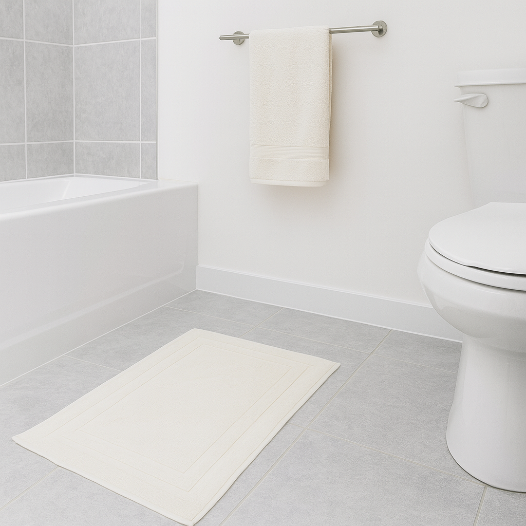 500gsm Zero Twist Cream Bathmat