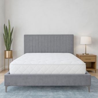 Dallas Velvet Grey Bed Frame