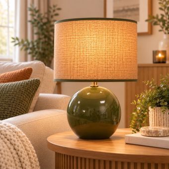 Selma Green Table Lamp