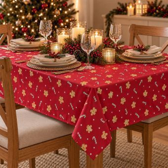Warm Wishes Large Table Cloth 132x230cm