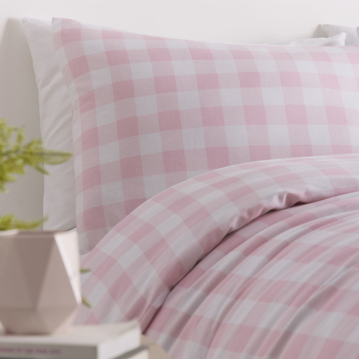 Gingham Lounge Set - Pink