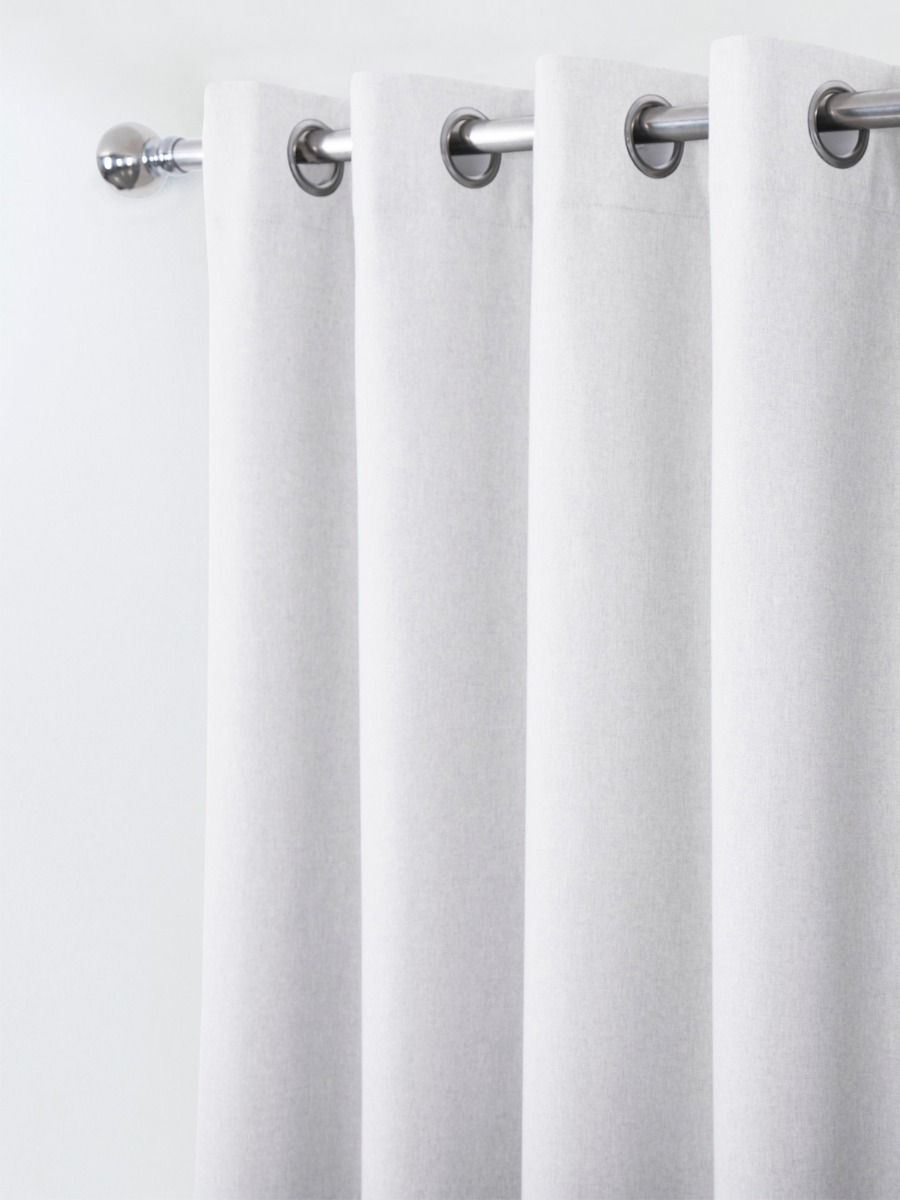 Hudson White Blackout Ready Made Eyelet Curtains Harry Corry