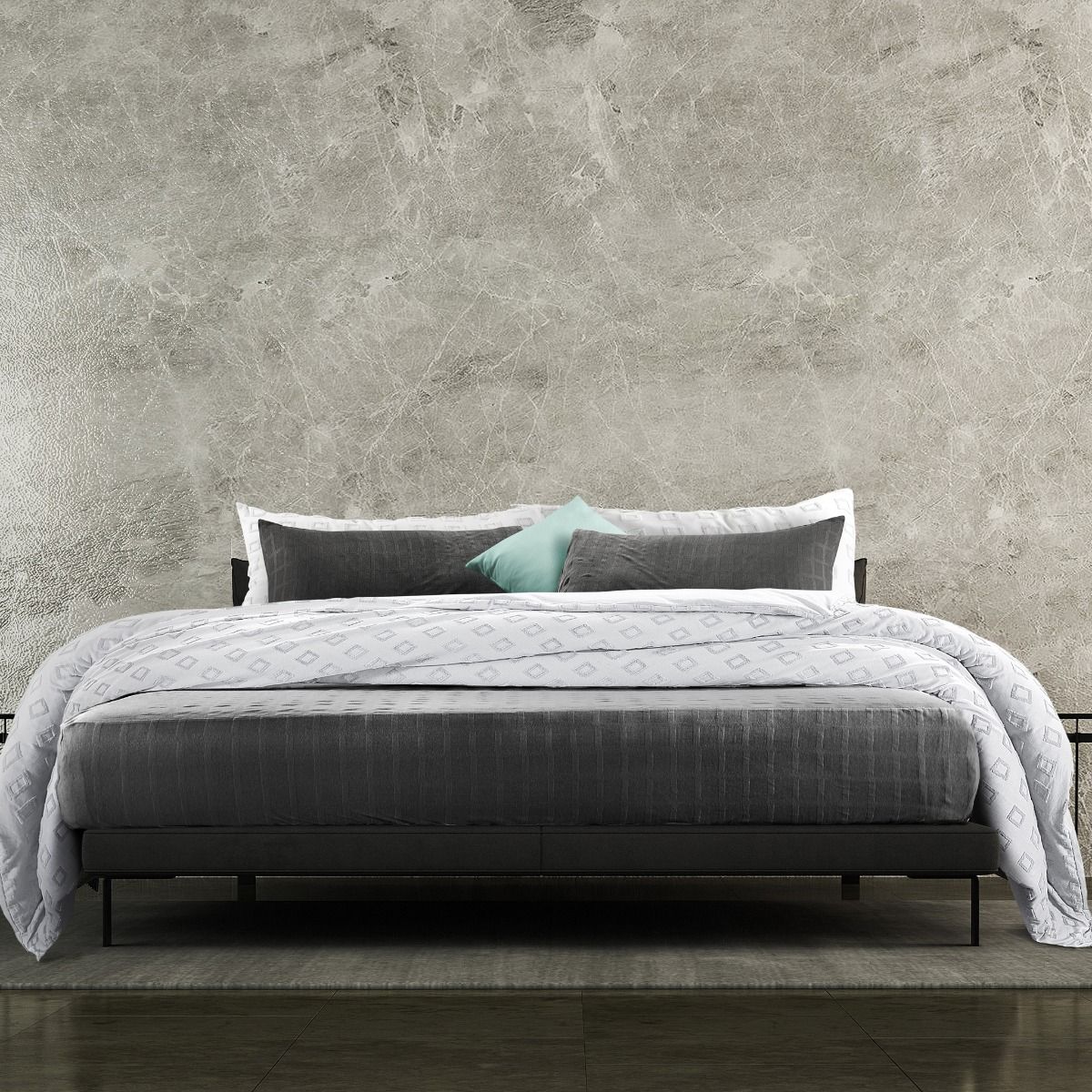 Jacquard Fitted CharcoalPS