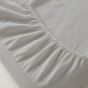 Hotel Collection 100% Cotton Silver Fitted Sheet