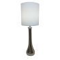Zuri White Chrome Table Lamp