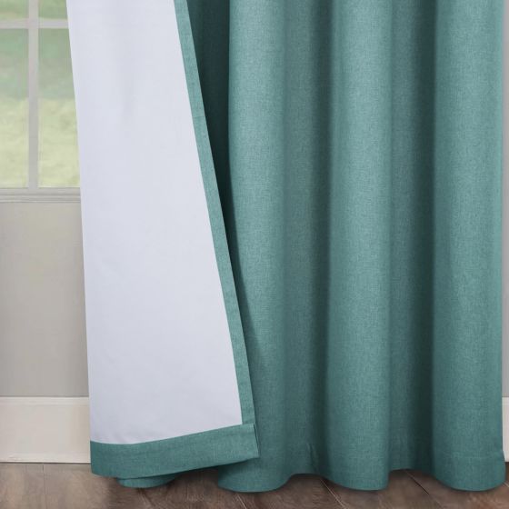 Hudson Teal Blackout Eyelet Curtains Harry Corry