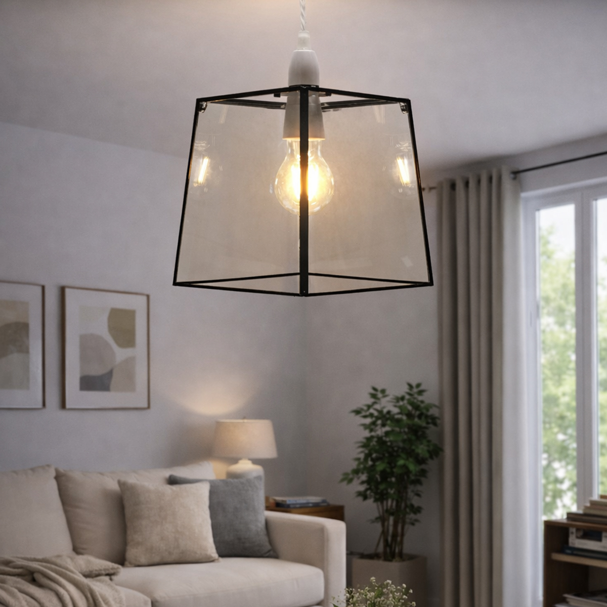 Dallas Black Pendant