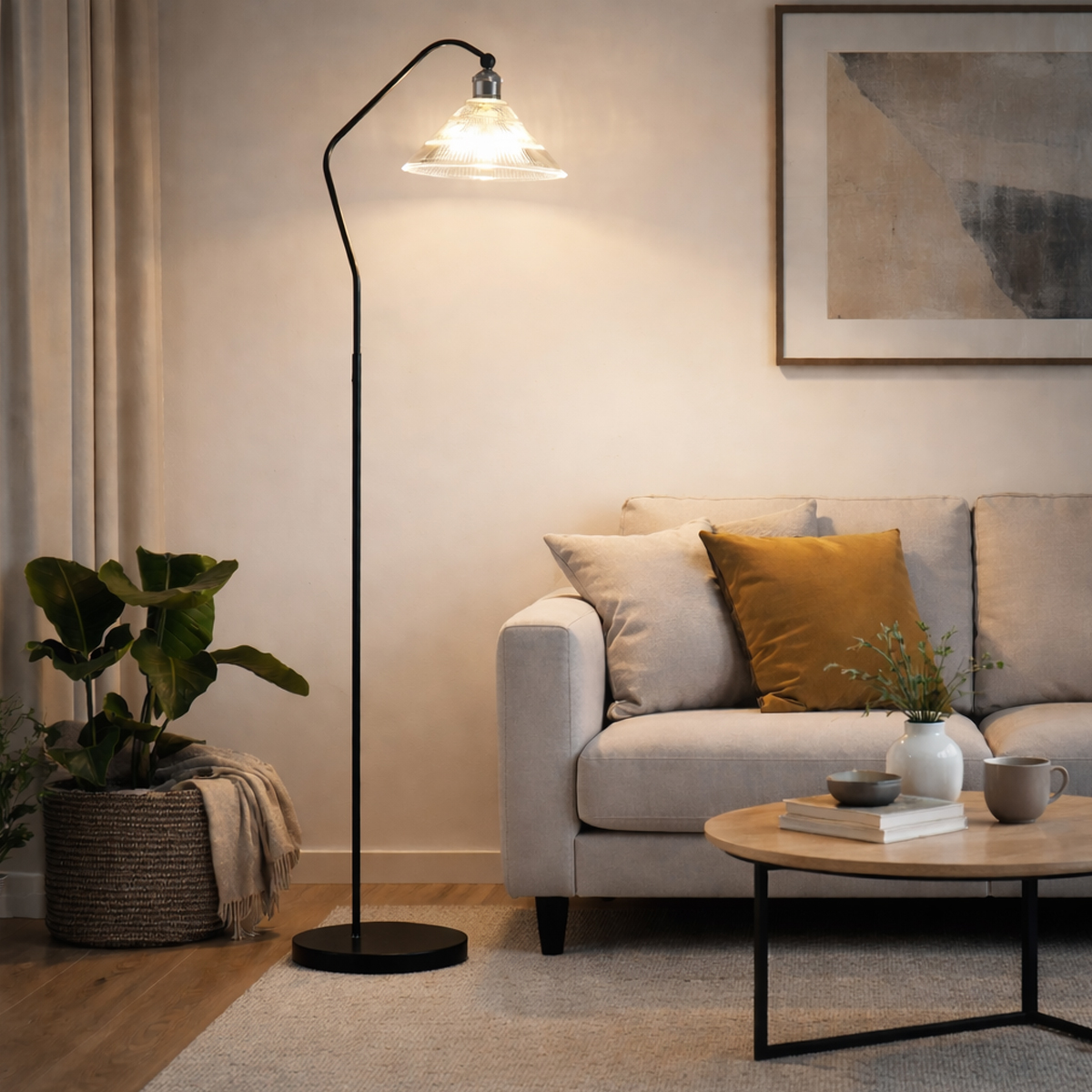 Dana Black Floor Lamp