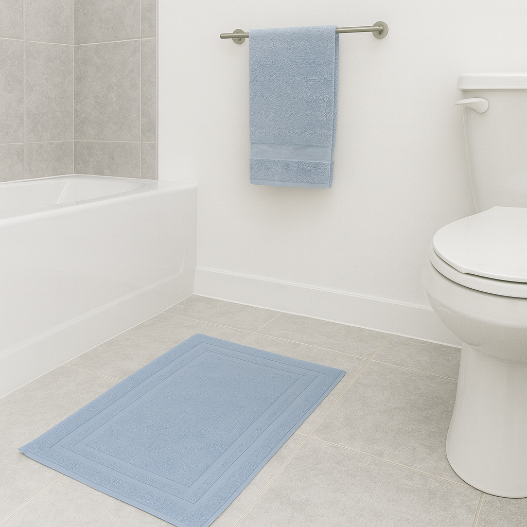 500gsm Zero Twist Cornflower Bathmat