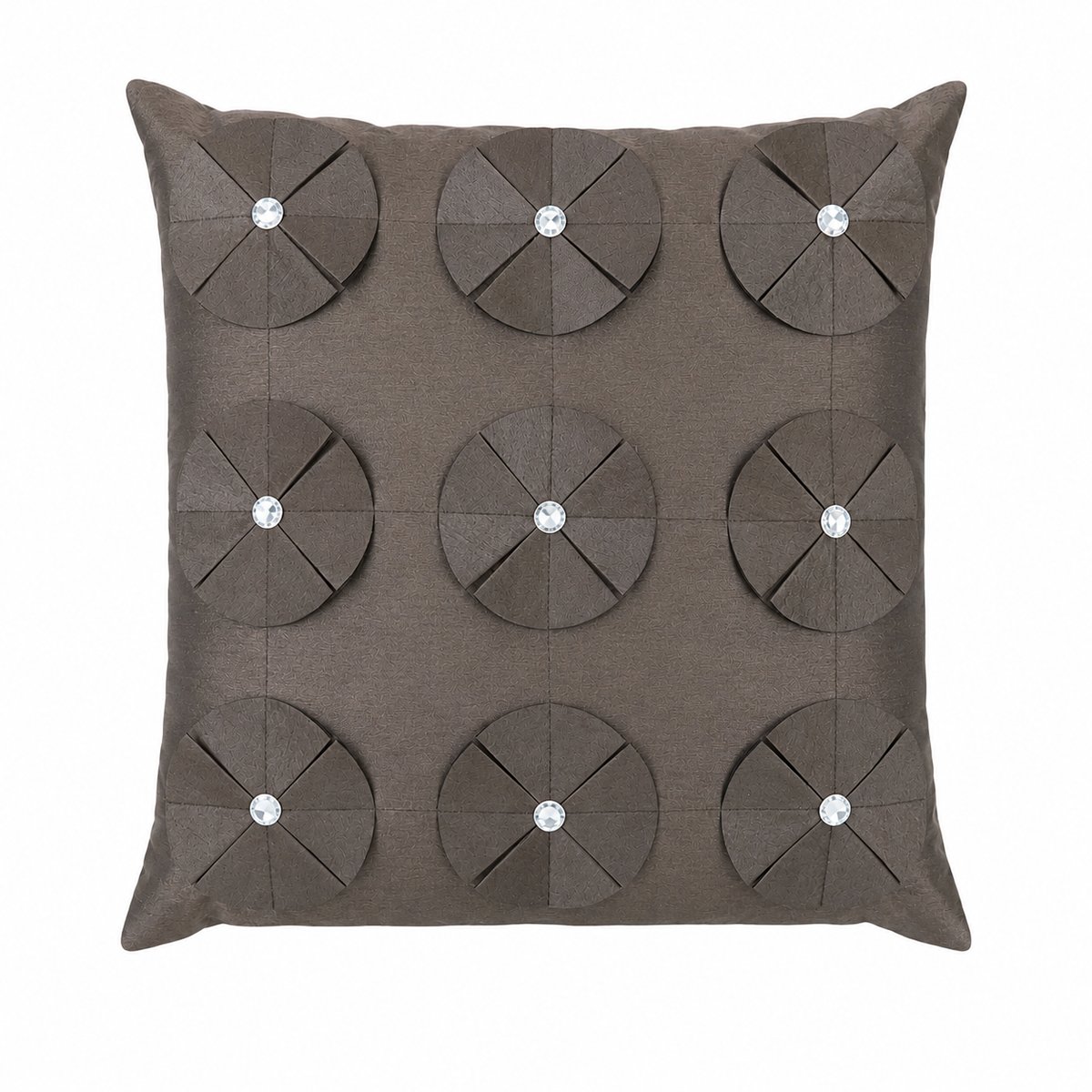 Diamante Chocolate Filled Cushion