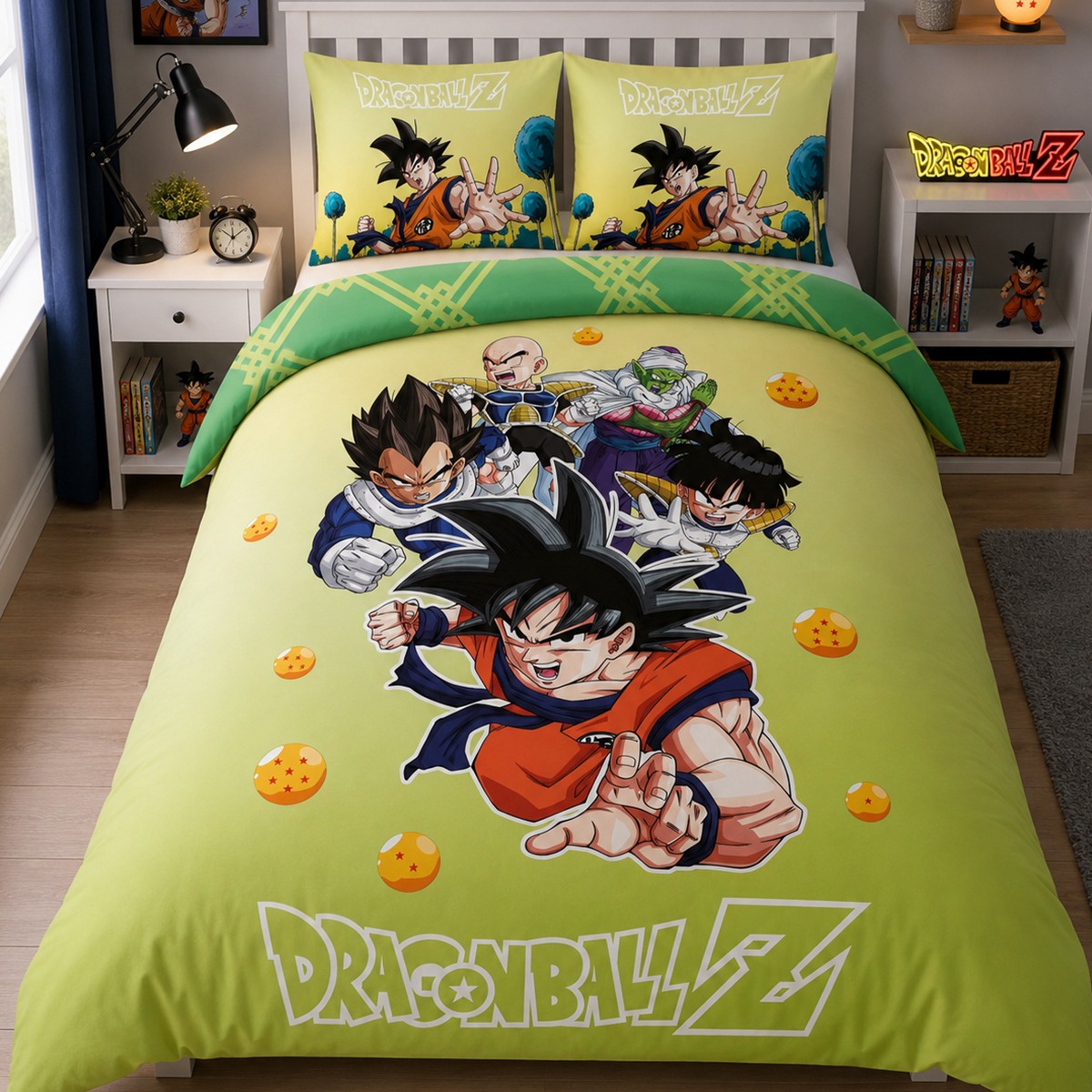 Dragon Ball Z Green Duvet Cover Set