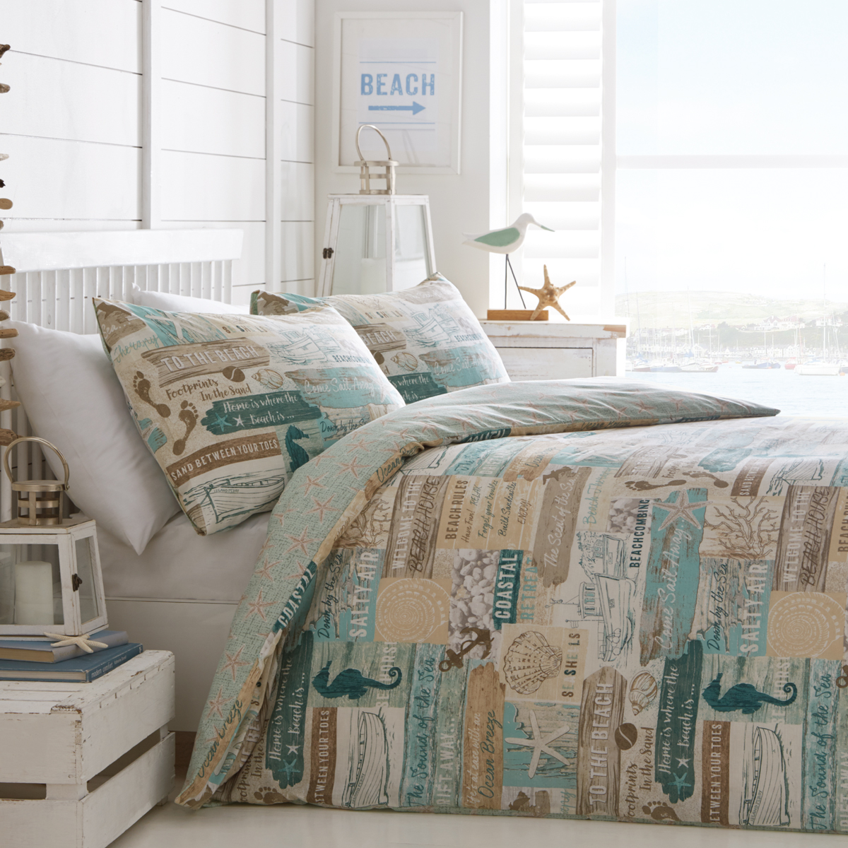 Driftwood Natural Cotton Mix Duvet Cover Set
