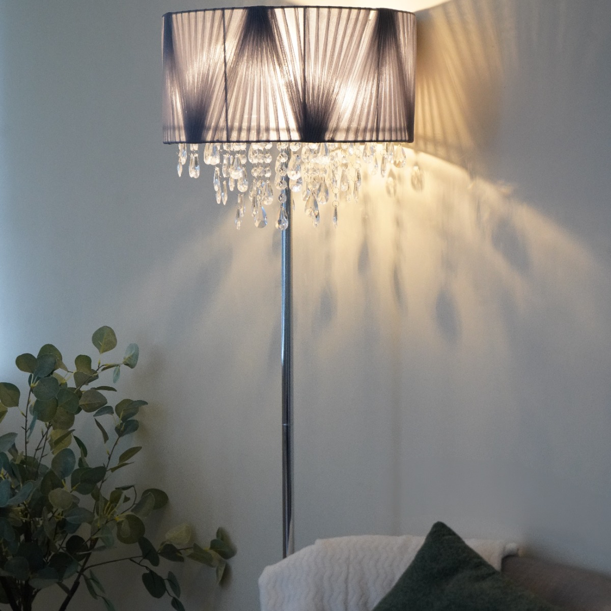 Venetian Chrome Floor Lamp