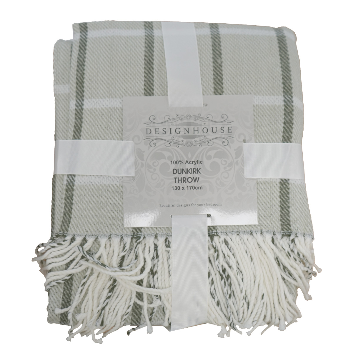 Dunkirk Green Throw 130x170cm