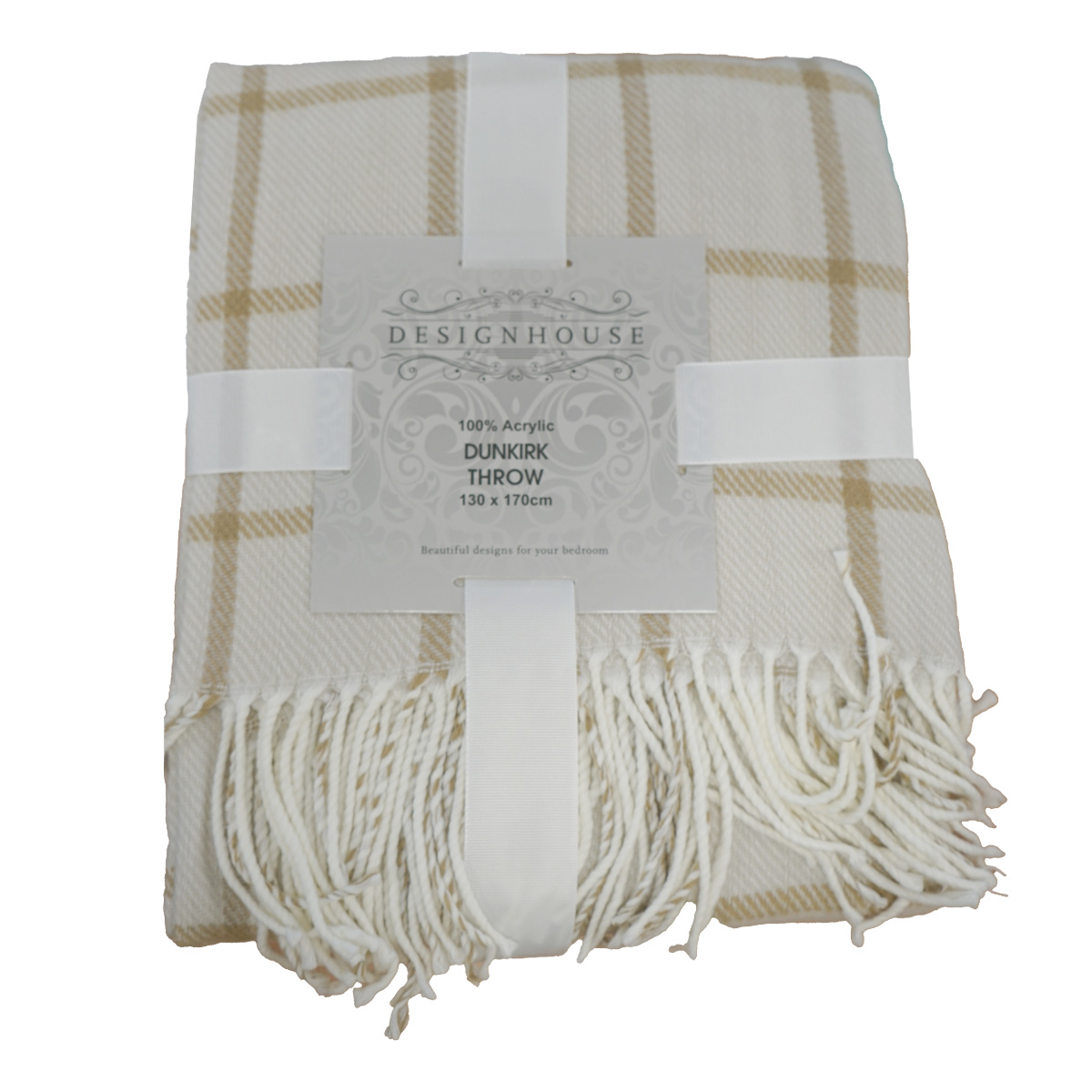 Dunkirk Natural Throw 130x170cm